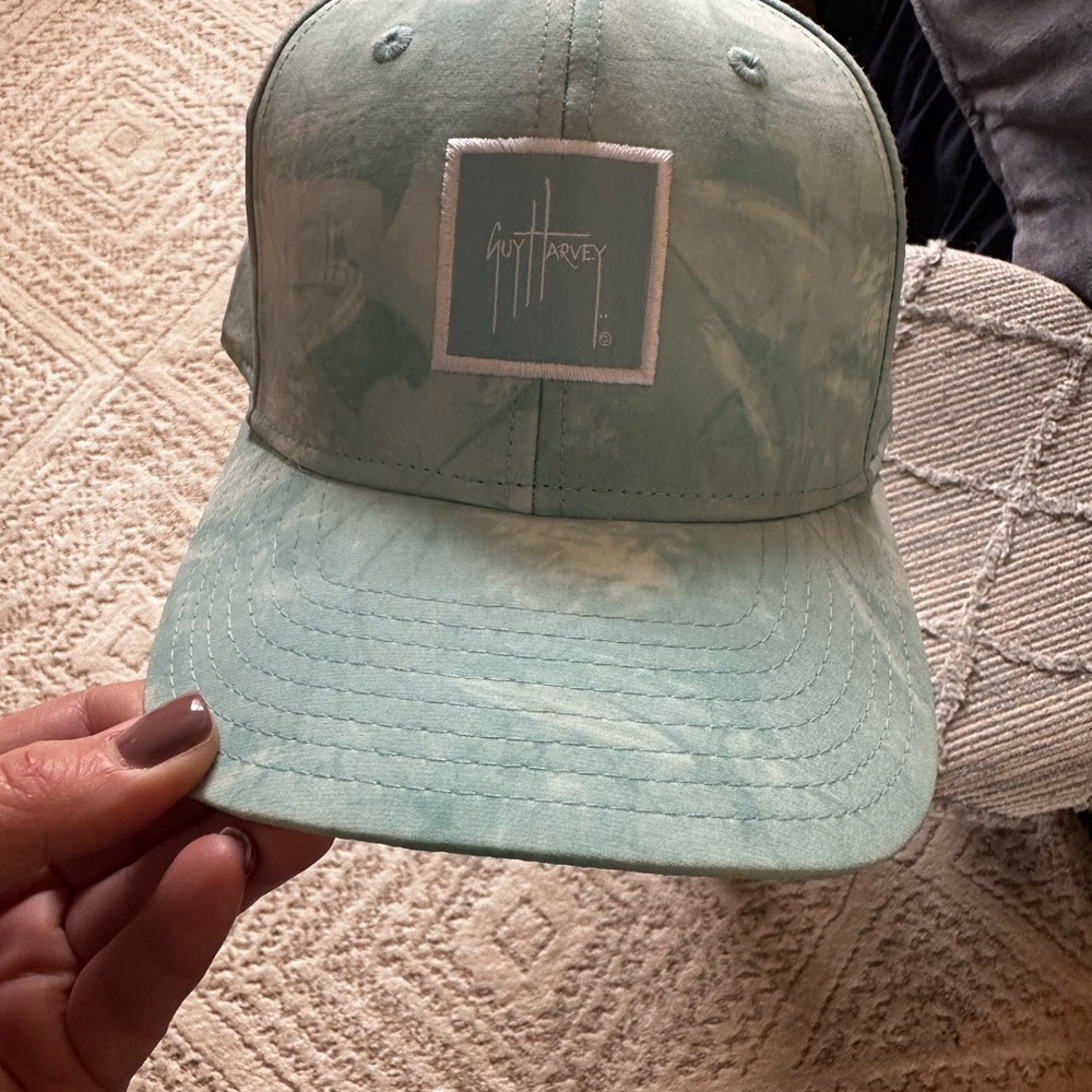 Guy Harvey Green Cap with Logo Patch